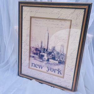 New York Skyline Framed Wall Art